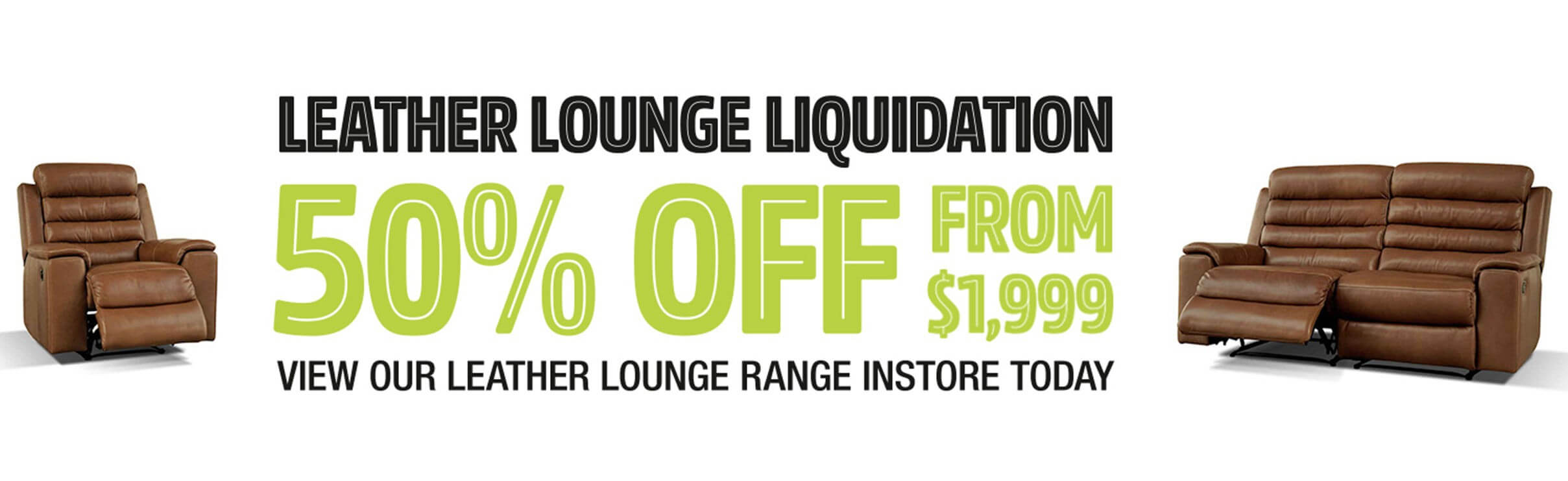 Leather Lounge clearance